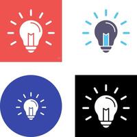 Light Bulb Icon Design vector