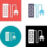 Power Socket Icon Design vector