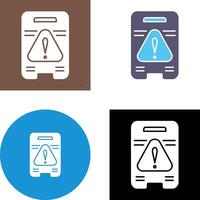 Caution Sign Icon Design vector