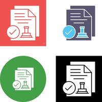 Approved Icon Design vector