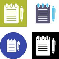 Notepad Icon Design vector