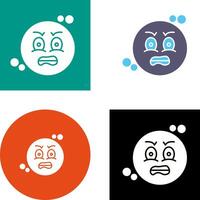 Angry Icon Design vector