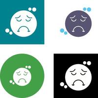 triste icono diseño vector