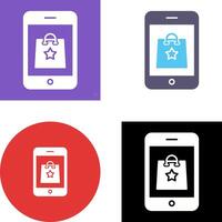 Online Shopping Icon Design vector
