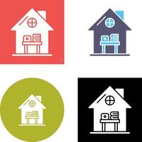 Home Work Place Icon Design vector