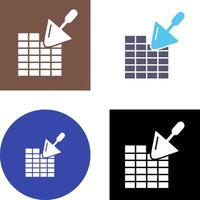 Brickwall Icon Design vector