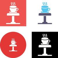 Coffee Table Icon Design vector