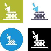 Brickwall Icon Design vector