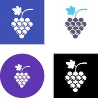 Grapes Icon Design vector