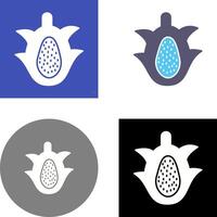 Dragon Fruit Icon Design vector