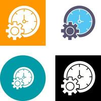 hora ajuste icono diseño vector