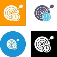 In Time Icon Design vector