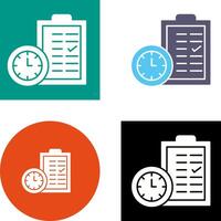 Time Planing Icon Design vector