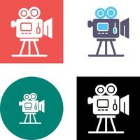 Movie camera Icon Design vector