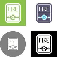 Fire Button Icon Design vector