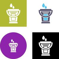 Water Bucket Icon Design vector
