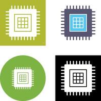 Processor Icon Design vector