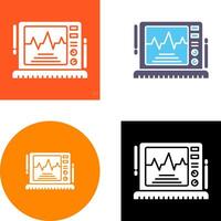 Ekg Monitor Icon Design vector