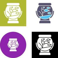 Fishbowl Icon Design vector