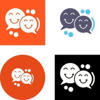 Chatting Icon Design vector