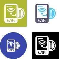 Wifi Signal Icon Design vector