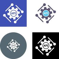 Api Icon Design vector