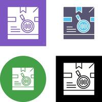 Tracking Code Icon Design vector