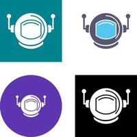 Astronaut Helmate Icon Design vector