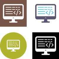 Coding Icon Design vector