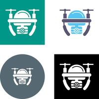 Camera Drone Icon Design vector