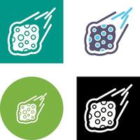 Meteorite Icon Design vector