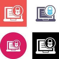 Padlock Icon Design vector