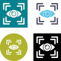 Eye Scan Icon Design vector