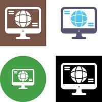 Monitor Icon Design vector