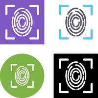 Fingerprint Icon Design vector