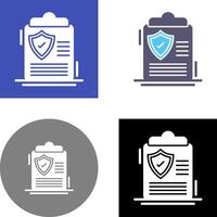 Protection Policy Icon Design vector