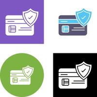 Card Protection Icon Design vector