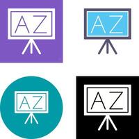 From A To Z Icon Design vector