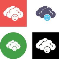 Cloudy Icon Design vector