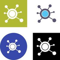 Molecule Icon Design vector