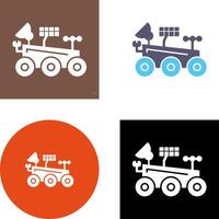 Mars Rover Icon Design vector