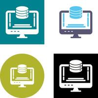 Data Storage Icon Design vector