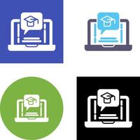 E Learning Icon Design vector