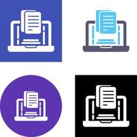 Document Icon Design vector