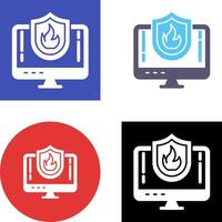 Firewall Icon Design vector