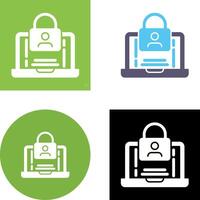 Authentication Icon Design vector