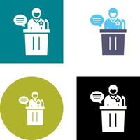 Debate Icon Design vector