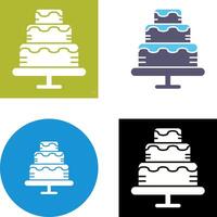 Cake Icon Design vector