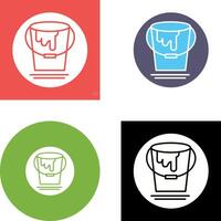 Paint Bucket Icon Design vector