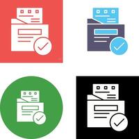 File Protection Icon Design vector